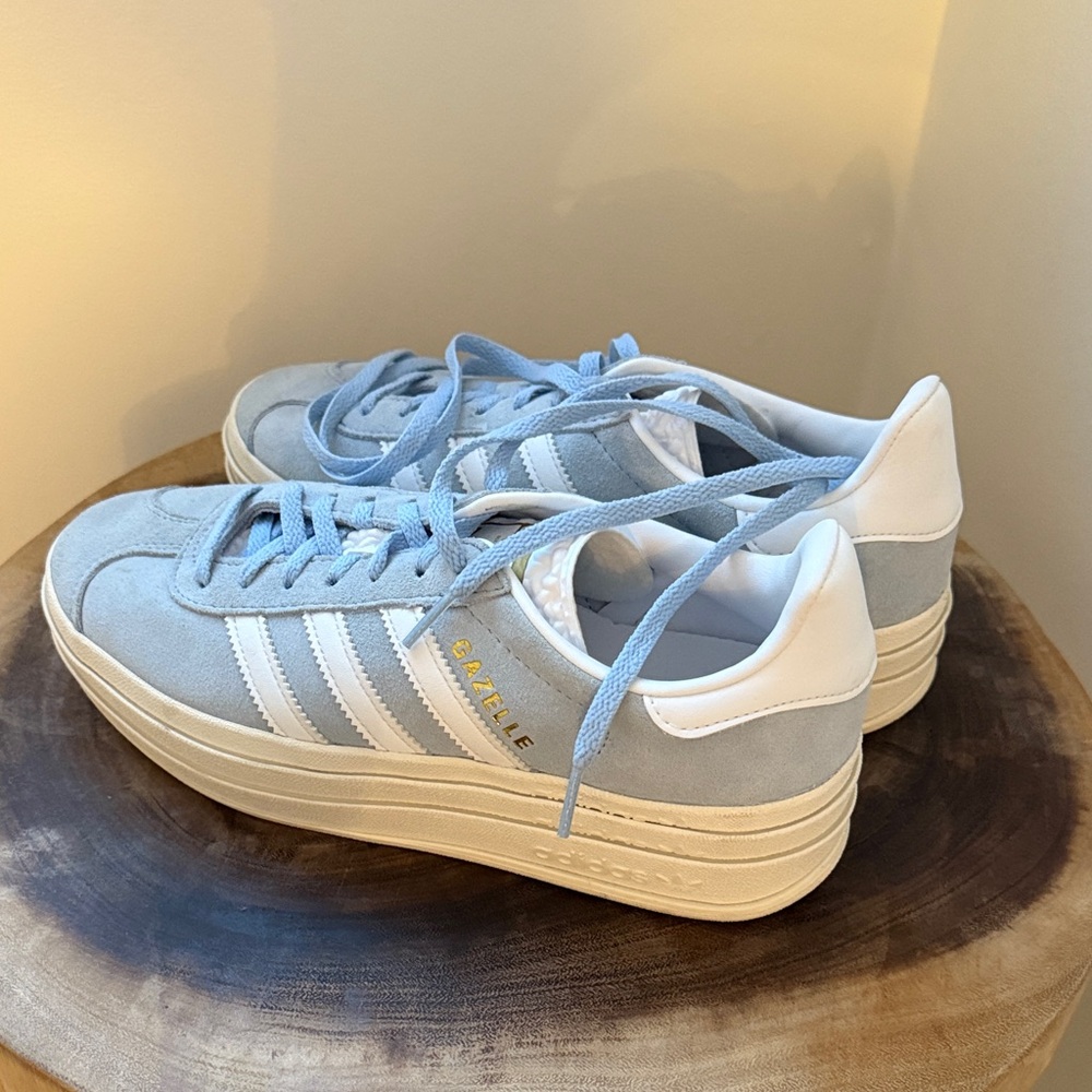 Baby Blue Adidas Gazelles